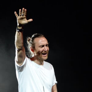 David Guetta en concert à Magaluf sur l'Ile de Majorque le 21 août 2015