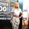 Iggy Azalea, égérie de la marque Bonds, lors d'un évènement pour le lancement de la collection Bonds100 pour les 100 ans de la marque, à Sydney, le 19 août 2015.