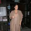Kim Kardashian et Kanye West quittent le restaurant caribéen Negril Village à Greenwich Village. New York, le 16 septembre 2015.