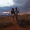 Helen Glover et son futur époux Steve Backshall dans le désert de Namibie, photo publiée le 16 septembre 2015