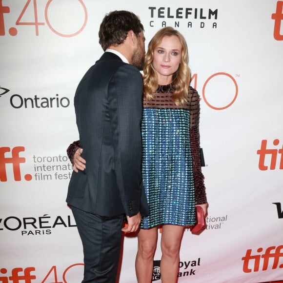 Joshua Jackson et sa compagne Diane Kruger à l'avant-première du film "Maryland" lors du Festival International du Film de Toronto le 17 septembre 2015