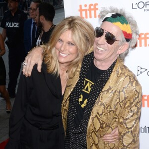 Patti Hansen et son mari Keith Richards lors de la projection du documentaire "Keith Richards: Under The Influence" au Festival du film de Toronto le 17 septembre 2015