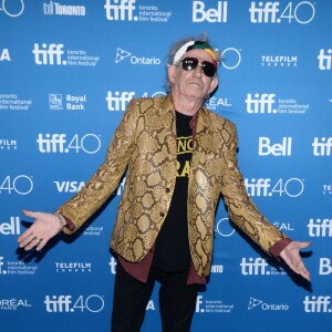Keith Richards lors de la projection du documentaire "Keith Richards: Under The Influence" au Festival du film de Toronto le 17 septembre 2015