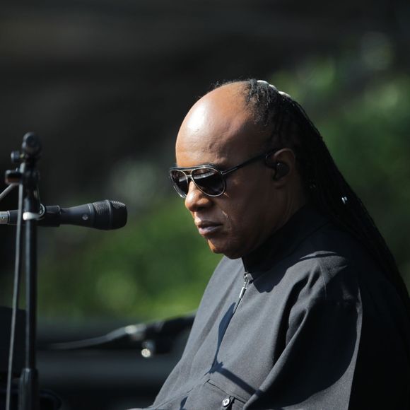 Stevie Wonder en concert à l'Armory Mall de Washington, le 17 août 2015
