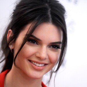 Kendall Jenner au lancement du nouveau parfum Estée Lauder dont elle est l'égérie, Modern Muse Le Rouge, à New York le 18 septembre 2015.