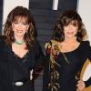 Jackie Collins et Joan Collins à Los Angeles, le 22 février 2015.