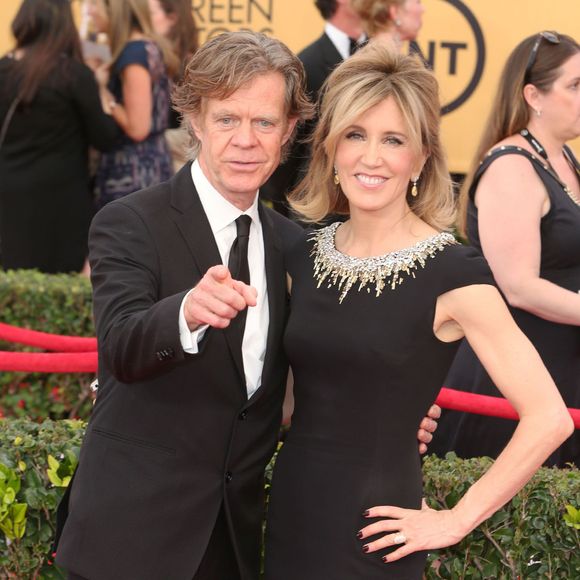 William H. Macy et sa femme Felicity Huffman - 21e cérémonie annuelle des "Screen Actors Guild Awards" à l'auditorium "The Shrine" à Los Angeles, le 25 janvier 2015.