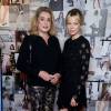 Catherine Deneuve et Michelle Williams assistent au vernissage de l'exposition "SERIES3" de Louis Vuitton. Londres, le 20 septembre 2015.
