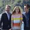 Denis Villeneuve, Emily Blunt, Benicio del Toro - Photocall du film "Sicario" au 63me festival du film de San Sebastian (Saint-Sebastien) le 19 septembre 2015