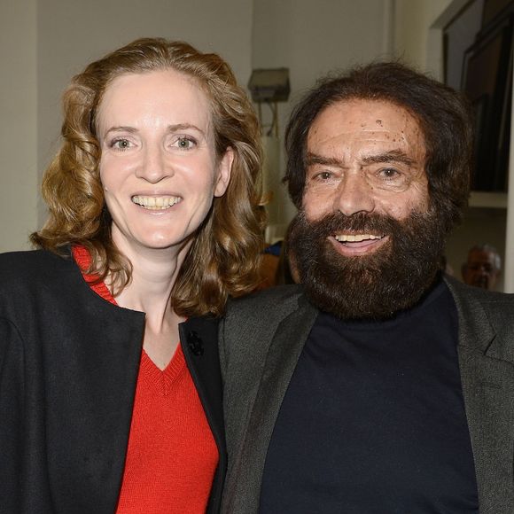 Nathalie Kosciusko-Morizet et Marek Halter - Soirée du Nouvel An juif chez Marek Halter à Paris le 20 septembre 2015.