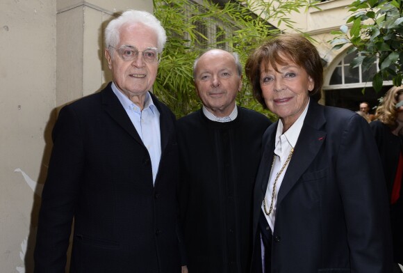 Lionel Jospin, Jacques Toubon et sa femme Lise - Soirée du Nouvel An juif chez Marek Halter à Paris le 20 septembre 2015.