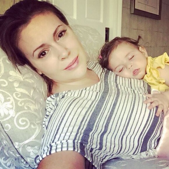 Alyssa Milano et sa fille le 30 mars 2015