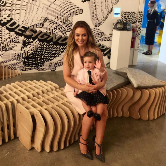 Alyssa Milano et sa fille Elizabella sur Instagram. Septembre 2015