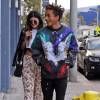 Kylie Jenner et son petit ami Jaden Smith font du shopping dans le magasin "Crystalarium" de pierres et cristaux a West Hollywood, le 19 novembre 2013