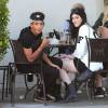 Exclusif - No Web No Blog - Jaden Smith, accompagne de sa soeur Willow, et Kylie Jenner se sont retrouves au Urth Cafe a West Hollywood. Le 17 juillet 2013