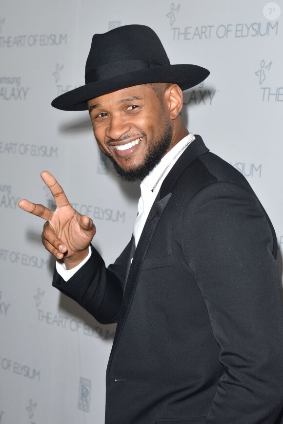 Usher à Los Angeles, le 10 janvier 2015.