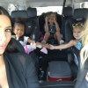 Kim et Khloé Kardashian avec la petite North West et Mason et Penelope (les enfants de leur soeur Kourtney) / photo postée sur Instagram.