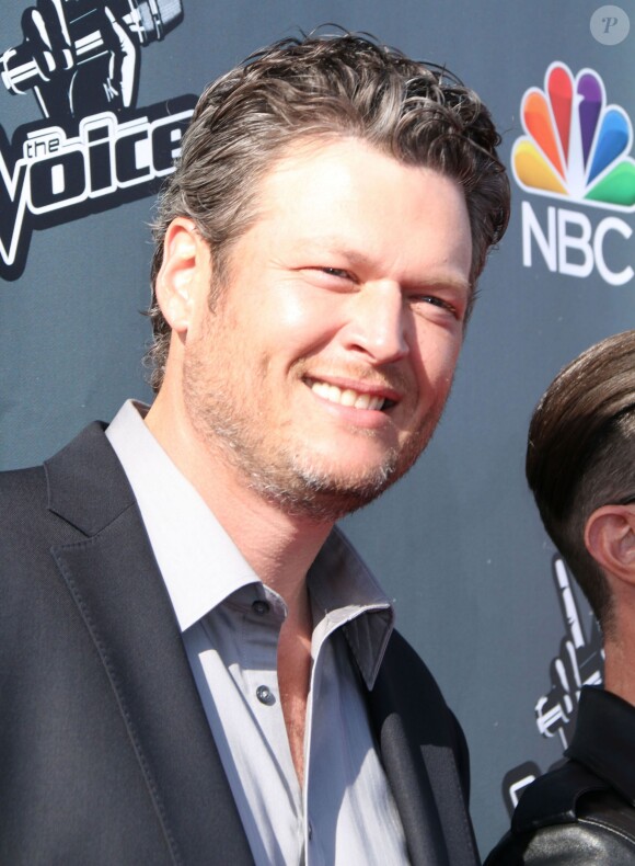 Blake Shelton - People lors de l'évènement "The Voice" à Hollywood, le 3 avril 2014.