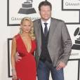 Miranda Lambert et son mari Blake Shelton - 56eme ceremonie des Grammy Awards a Los Angeles le 26 janvier 2014.