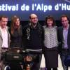 Dany Boon, Alice Pol, Kad Merad, Valérie Bonneton et Stéphane de Groodt lors du 17e Festival international du film de comédie de l'Alpe d'Huez, le 15 janvier 2014.