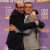 Kad Merad et Dany Boon lors du 17e Festival international du film de comédie de l'Alpe d'Huez, le 15 janvier 2014.