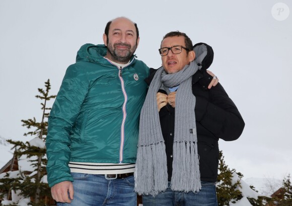 Kad Merad et Dany Boon à l'Alpe d'Huez le 16 Janvier 2014