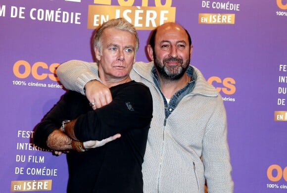 Franck Dubosc, Kad Merad pour le film "Bis" - Soirée d'ouverture du 18e festival international du film de comédie de l'Alpe d'Huez, le 14 janvier 2015.