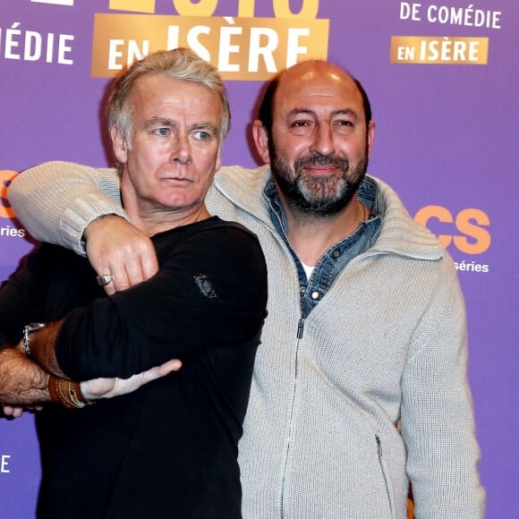 Franck Dubosc, Kad Merad pour le film "Bis" - Soirée d'ouverture du 18e festival international du film de comédie de l'Alpe d'Huez, le 14 janvier 2015.