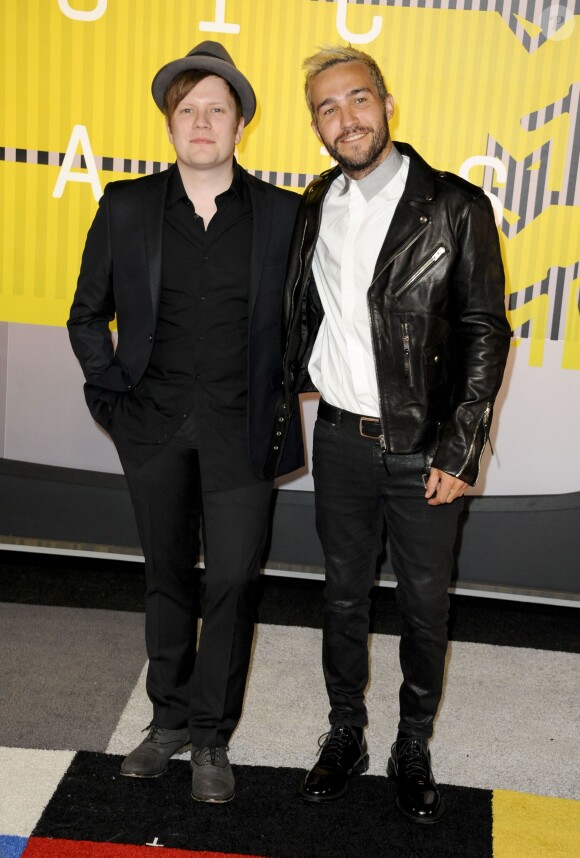 Patrick Stump, Pete Wentz - Soirée des MTV Video Music Awards à Los Angeles le 30 aout 2015.