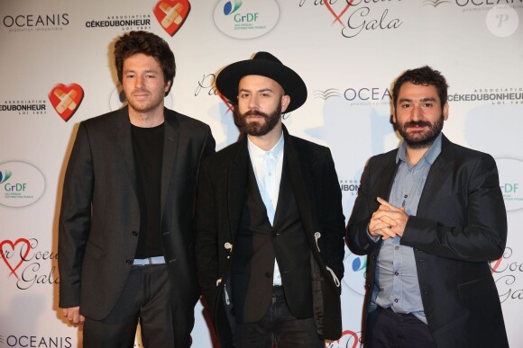 Jean Imbert, Yoann Lemoine (Woodkid) et Mouloud Achour lors du "Par Coeur Gala" pour les 10 ans de l'association "Cekedubonheur" au pavillon d'Armenonville à Paris le 24 septembre 2015