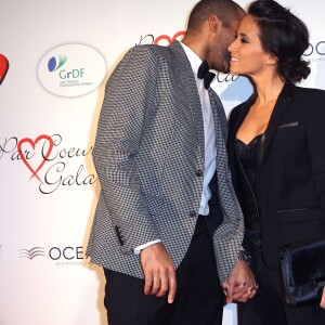 Tony Parker et sa femme Axelle Francine lors du "Par Coeur Gala" pour les 10 ans de l'association "Cekedubonheur" au pavillon d'Armenonville à Paris le 24 septembre 2015