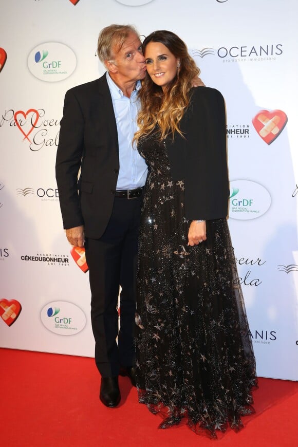 Hélène Sy et son père lors du "Par Coeur Gala" pour les 10 ans de l'association "Cekedubonheur" au pavillon d'Armenonville à Paris le 24 septembre 2015