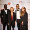 Omar Sy, Valérie Pécresse, Tony Parker et Hélène Sy lors du "Par Coeur Gala" pour les 10 ans de l'association "Cekedubonheur" au pavillon d'Armenonville à Paris le 24 septembre 2015