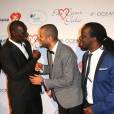 Teddy Riner, Omar Sy, Tony Parker et Youssoupha lors du "Par Coeur Gala" pour les 10 ans de l'association "Cekedubonheur" au pavillon d'Armenonville à Paris le 24 septembre 2015