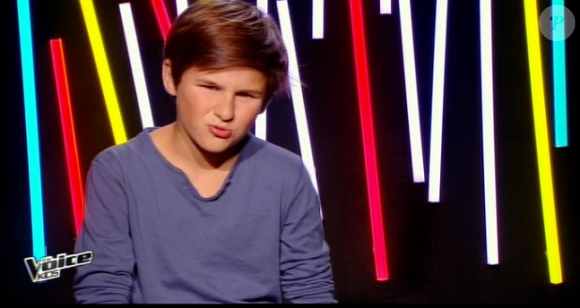 Martin dans The Voice Kids, le vendredi 25 septembre 2015, sur TF1
