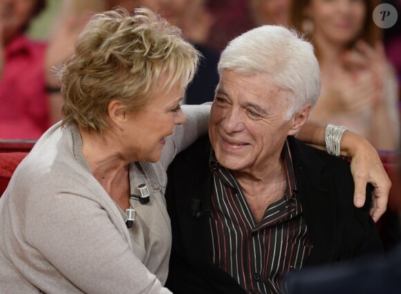 Muriel Robin et Guy Bedos - Enregistrement de l'émission "Vivement Dimanche" à Paris le 23 Septembre 2015 et qui sera diffusée le 27 Septembre 2015.