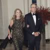 Brian Roberts, et Aileen Roberts au dîner d'état pour le président chinois Xi et Madame Peng Liyuan à la Maison Blanche, Washington, le 25 septembre 2015