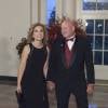 Debbie Wasserman Schultz et Steve Schultz au dîner d'état pour le président chinois Xi et Madame Peng Liyuan à la Maison Blanche, Washington, le 25 septembre 2015