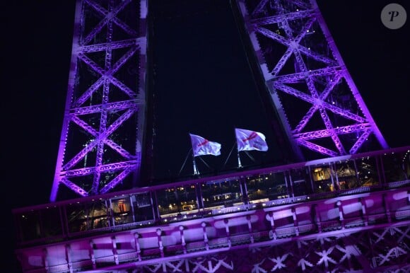 Soirée de lancement d'Octobre Rose (le mois de lutte contre le cancer du sein) au Palais Chaillot à Paris le 28 septembre 2015