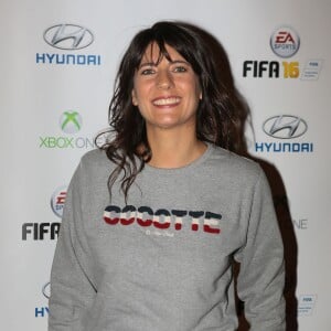 Estelle Denis - Soirée de lancement du jeu vidéo "FIFA 2016" au Faust à Paris, le 21 septembre 2015