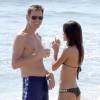 EXCLUSIF - Jim Carrey et sa compagne Cathriona White sur une plage de Malibu, le 15 septembre 2012
