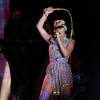 Katy Perry en concert sur la scène du festival Rock In Rio à Rio Janeiro au Brésil, le 28 septembre 2015