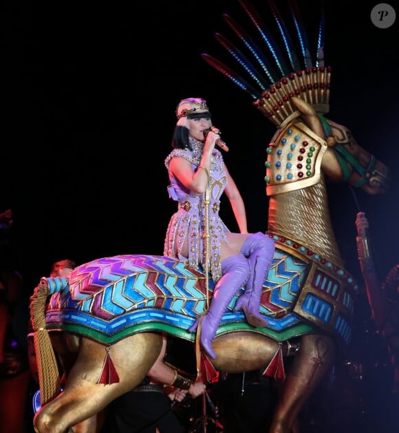 Katy Perry en concert sur la scène du festival Rock In Rio à Rio Janeiro au Brésil, le 28 septembre 2015