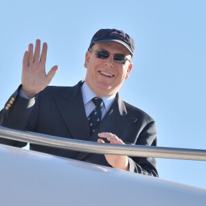 Le prince Albert II de Monaco au Monaco Yacht Show à bord du Yersin le 23 septembre 2015.