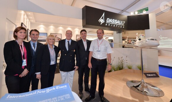 Le prince Albert II de Monaco au Monaco Yacht Show à bord du Yersin le 23 septembre 2015.