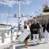 Le prince Albert II de Monaco au Monaco Yacht Show à bord du Yersin le 23 septembre 2015.