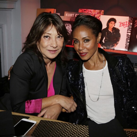 Barbara Bui et Jada Pinkett Smith à l'after party du défilé  Barbara Bui, collection prêt-à-porter printemps-été 2016, au Grand Palais à Paris. Le 1er octobre 2015.