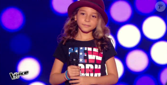 Estelle éliminée dans The Voice Kids, le vendredi 2 octobre 2015, sur TF1.