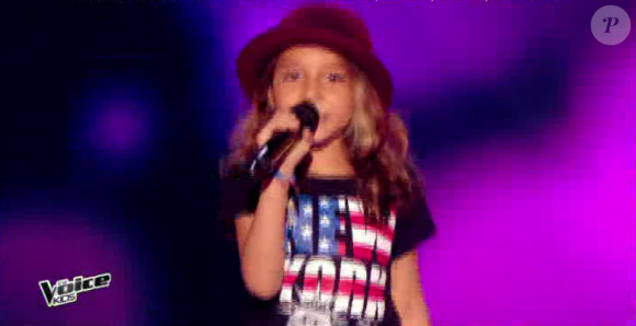 Estelle éliminée dans The Voice Kids, le vendredi 2 octobre 2015, sur TF1.