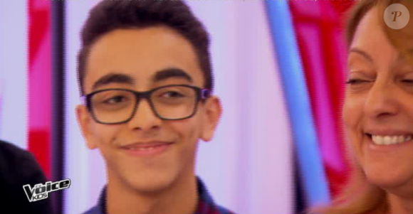 Bilal rejoint l'équipe de Patrick Fiori dans The Voice Kids, le vendredi 2 octobre 2015, sur TF1.
